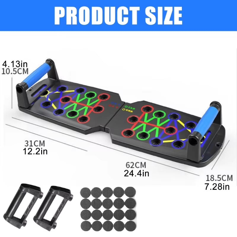 Multifunctional Push up Boards Press up Board Equipment Pushup Stands Push up Boards Exercise Board with Resistance Band