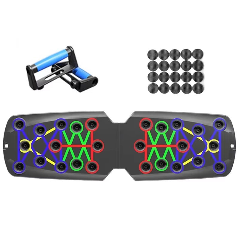 Multifunctional Push up Boards Press up Board Equipment Pushup Stands Push up Boards Exercise Board with Resistance Band